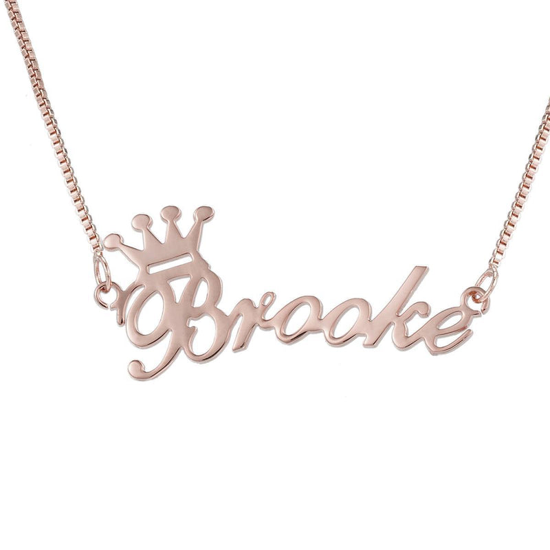 Crown Custom Name Necklace