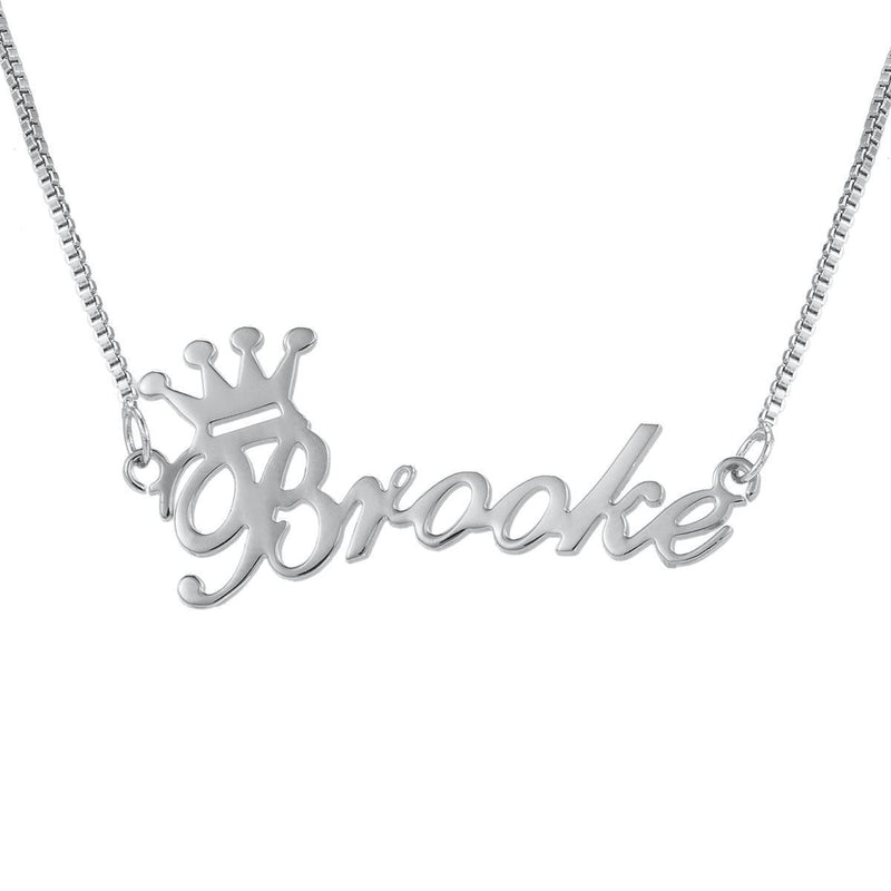 Crown Custom Name Necklace