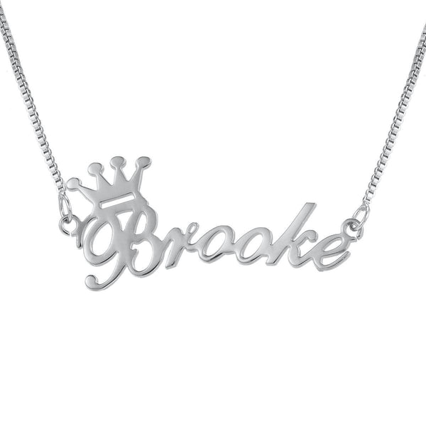 Crown Custom Name Necklace